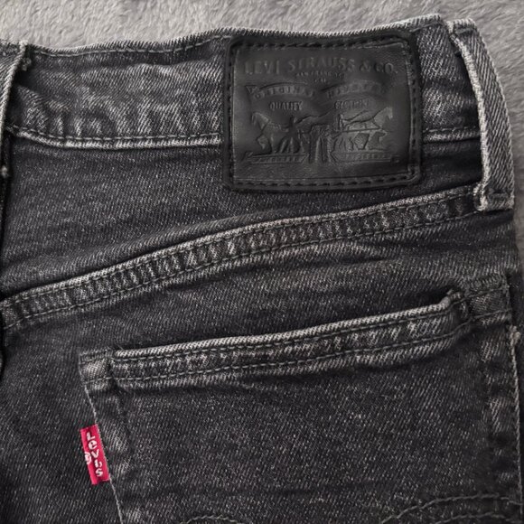 Levi’s Jeans Women’s Size 24 Black Skinny Distressed Stretch Denim - Picture 13 of 13